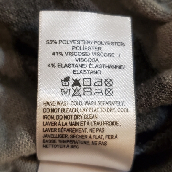 Lucky‎ Brand Women's Grey Stripe Crew Neck Knit Sweater XS - Picture 5 of 6